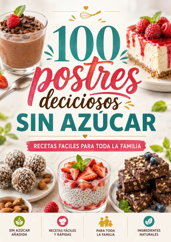 Portada de 100 Postres Sin Azúcar