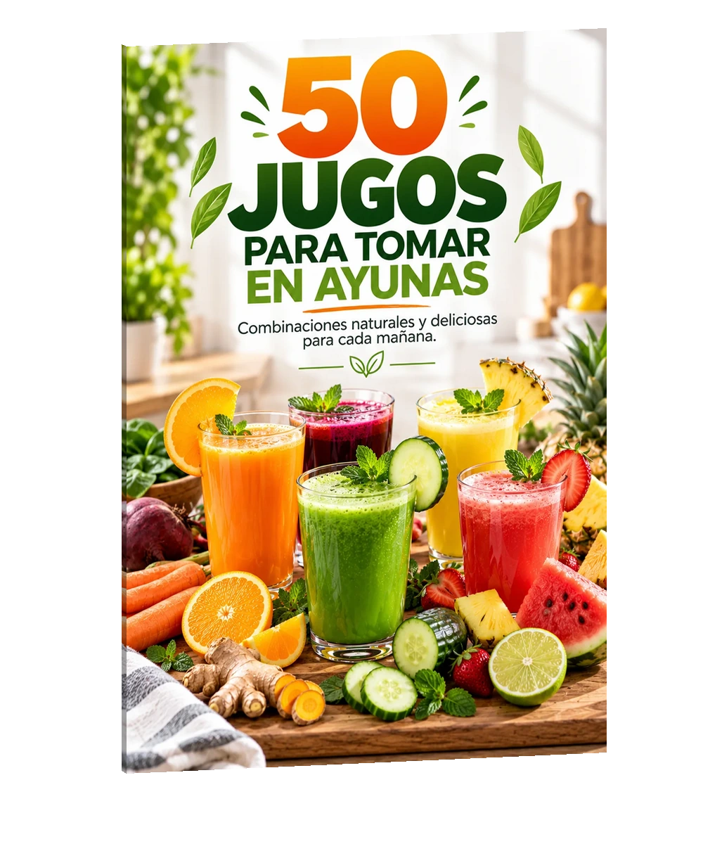 Portada de 50 Jugos para Tomar en Ayunas