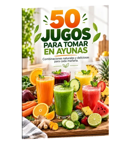 Portada de 50 Jugos para Tomar en Ayunas