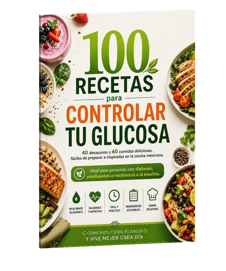 Portada de 100 Recetas para Controlar tu Glucosa