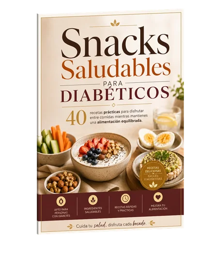 Portada de Snacks Saludables para Diabéticos
