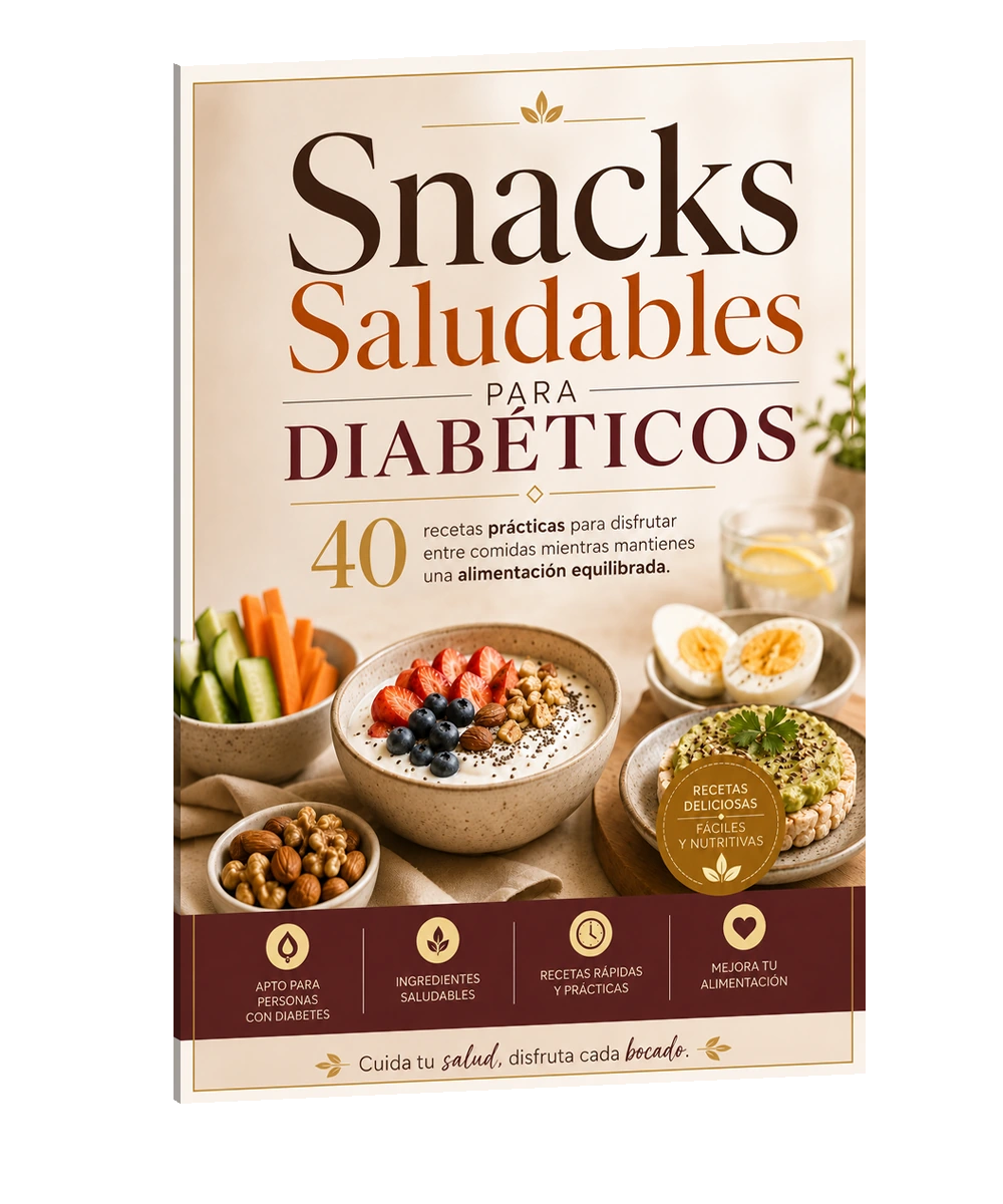 Portada de Snacks Saludables para Diabéticos